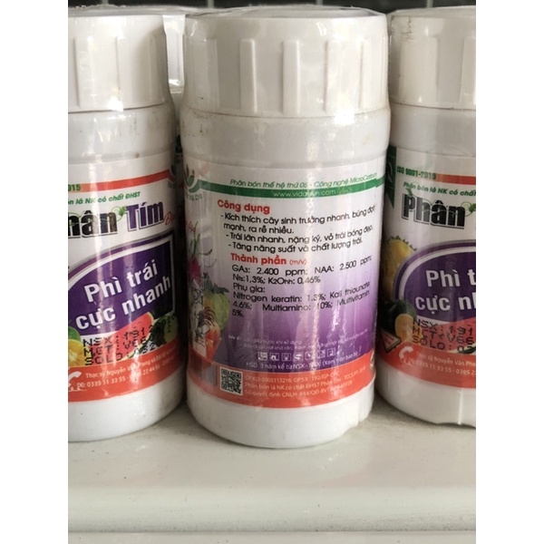 Phân tím phì trái cực nhanh