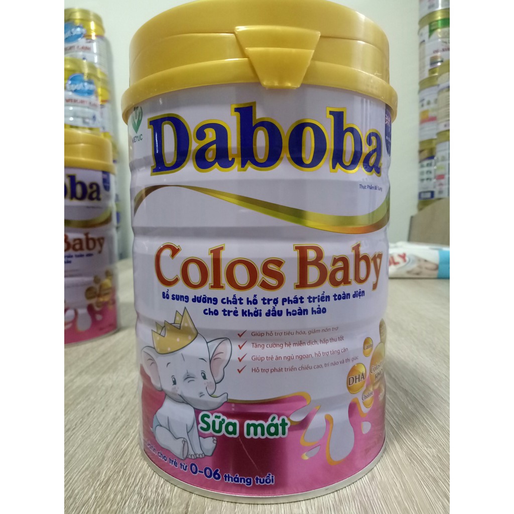 Sữa non Colos Baby Daboba 900g dành cho trẻ 0-6 tháng - Giúp bé phát triển toàn diện, ngừa táo bón, giảm nôn trở