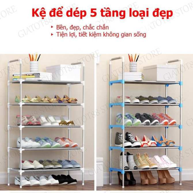 Kệ giày inox 5 tầng loại đẹp