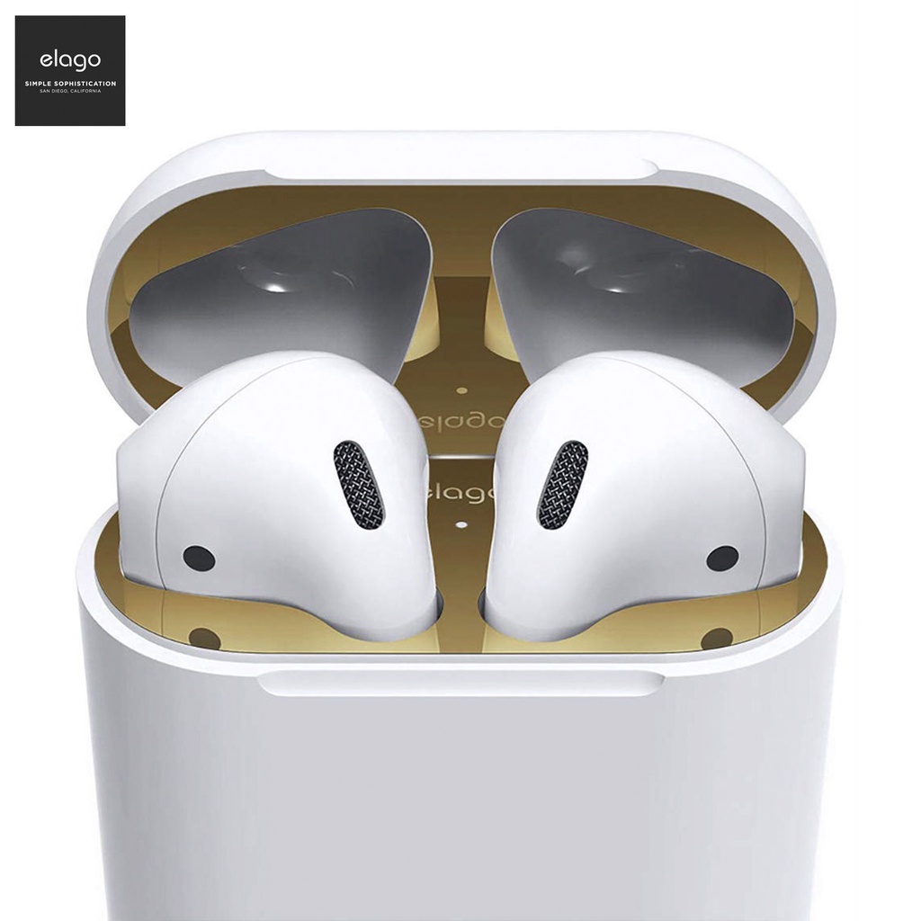 Elago AIRPODS 1/2 DUST GUARD - 2 SET - Miếng dán AirPods Elago 1/2 Dust Guard - 2 Set