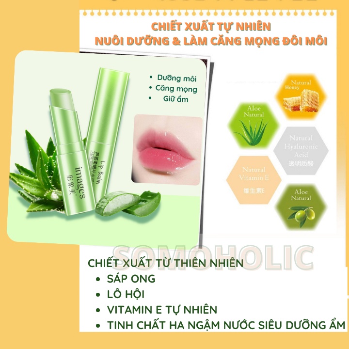 Son Dưỡng Môi Chiết Xuất Thiên Nhiên Bioaqua Somoholic DM3-NHADAM