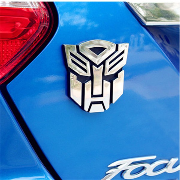 【Có hàng sẵn】Logo dán biểu tượng Transformers autobot 3D cho xe hơi Tem xe