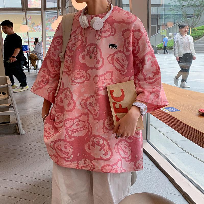 Áo Thun Nam Tay Ngắn Phong Cách Hip Hop Đường Phố Mới