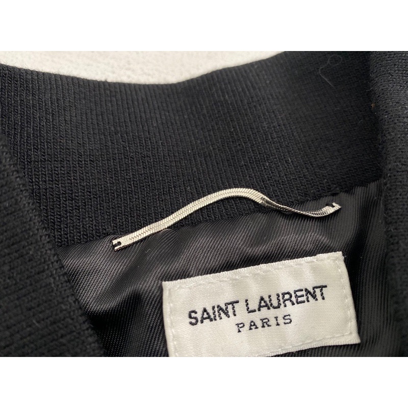 Áo Khoác Teddy SLP Form Crop - Varsity Saint Lauren Paris