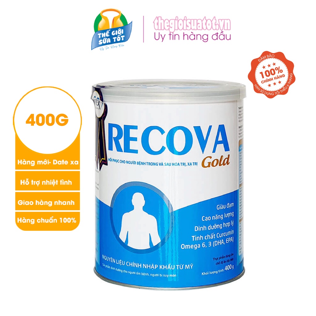 Sữa Recova Gold 400g - Bổ sung dinh dưỡng cho người bệnh