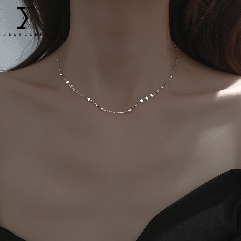 Vòng cổ bạc 925 mặt hình trái tim thời trang cho nữ
