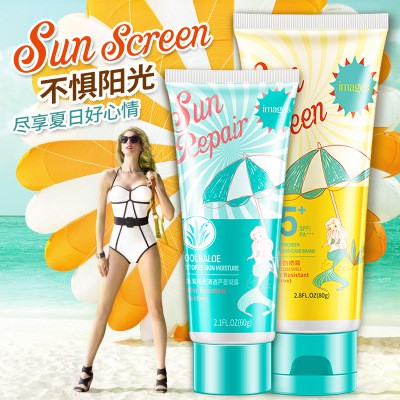 Combo Kem chống nắng, dưỡng da phục hồi, bảo vệ tuyệt đối, kháng nước, chống tia UVA UVB SPF 45+ PA+++ Nội địa trung