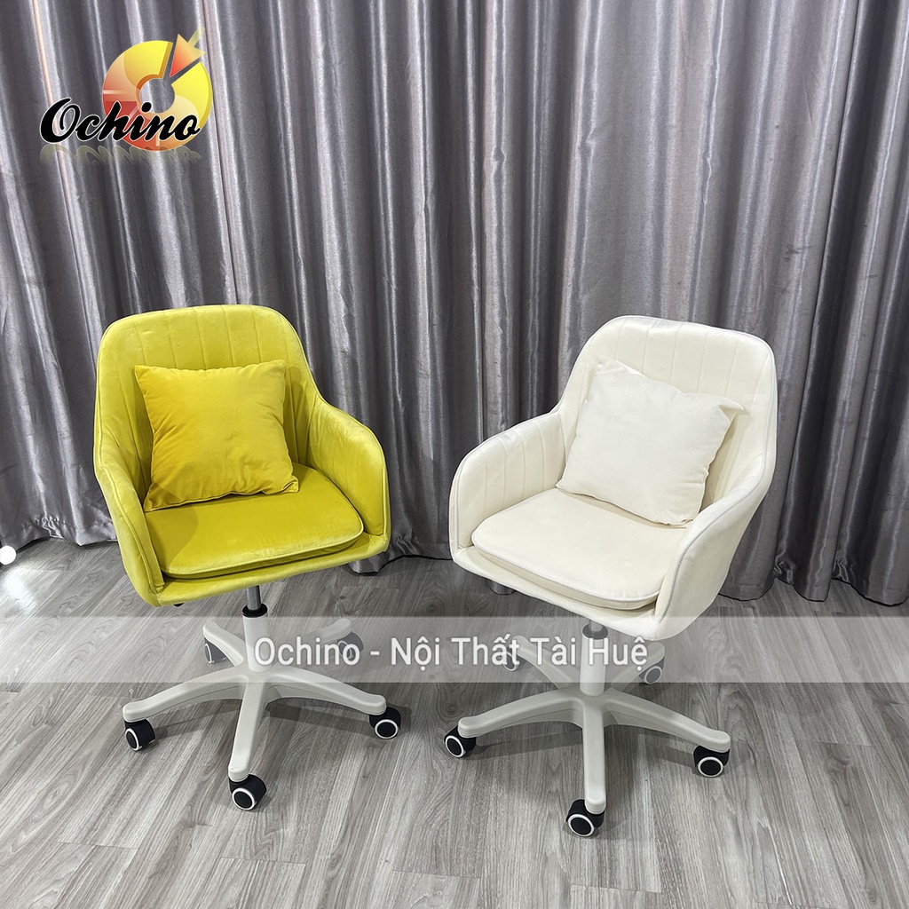 Ghế Xoay Học Sinh, Ghế Trang Điểm Mẫu Vân Sò Cap Cấp Phong Cách Hiện Đại (Có Sẵn)