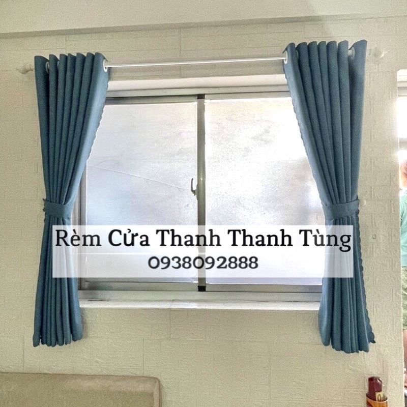 [Giảm 15k đơn 0đ] Rèm cửa chính, cửa sổ chống nắng, cản sáng gấm mịn cao cấp, may theo yêu cầu