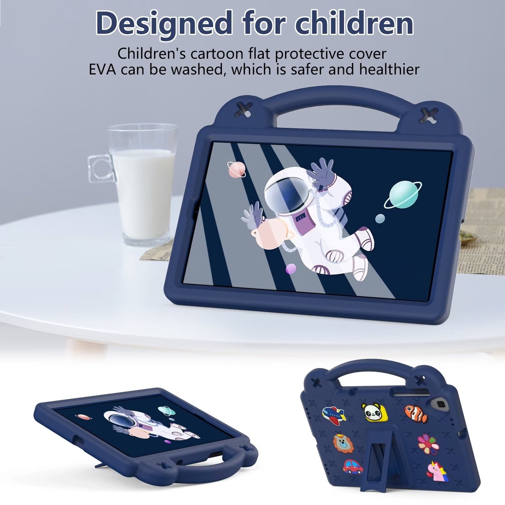 For Lenovo Tab M10 HD 2nd Gen TB-X306X X306F M10 FHD Plus 10.3’’ TB-X606F/X  K10 TB-X6C6 Pattern Kids EVA Shockproof Case With Hand Holder Foldable Bracket Tablet Cover