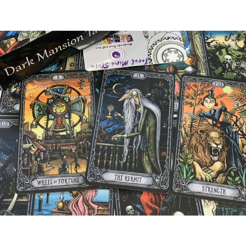 Bộ Bài Dark Mansion Tarot Chuẩn Size Gốc, Chất Giấy Cao Cấp