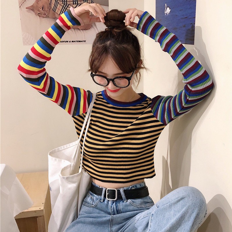 Áo dệt kim nữ dáng ôm gợi cảm