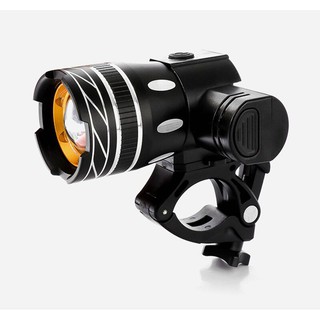 Đèn Pha Gắn Phía Trước Xe Đạp Siêu Sáng Sạc Điện USB Chống Nước (Bản Nâng Cấp Kèm Chân Đế Trượt)