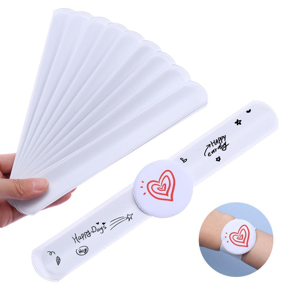 Set 10 Vòng Đeo Tay Chưa Trang Trí DIY Có Thể Tái Sử Dụng