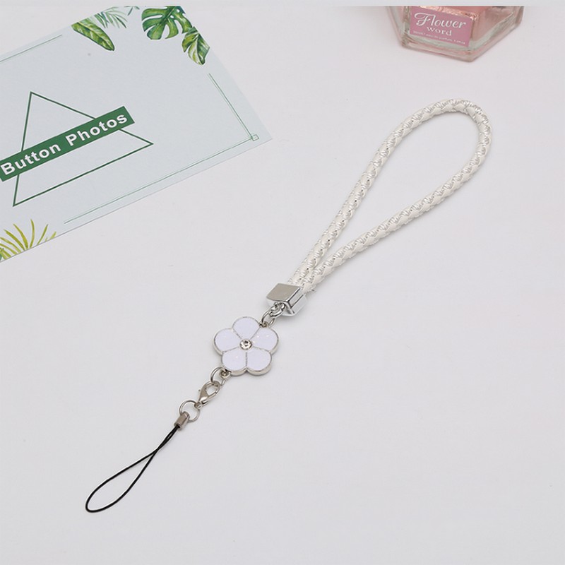 Dây đeo lấp lánh họa tiết hoa trang trí cho ốp điện thoại/túi xách