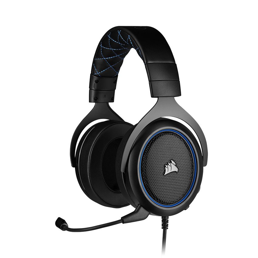 Tai nghe Corsair HS50 PRO Stereo Carbon / Green / Blue