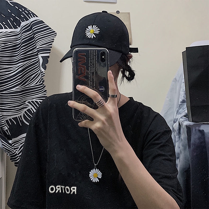 Dây Chuyền Mặt Hình Hoa Cúc Nhỏ Phong Cách Hip Hop Đường Phố Dành Cho Nam Và Nữ 22194