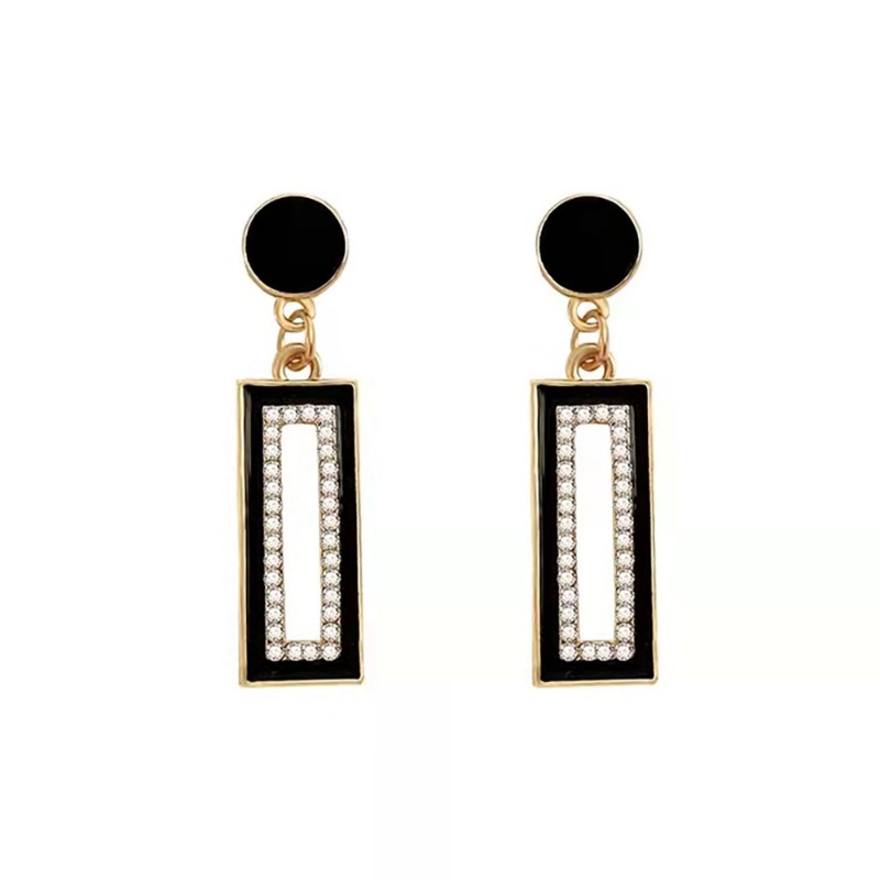 Khuyên Tai Dáng Dài Đính Đá Phong Cách Vintage