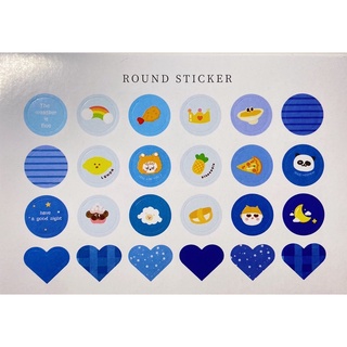 SET 3  STICKER MÀU SẮC DỄ THƯƠNG (NHIỀU TÔNG MÀU)
