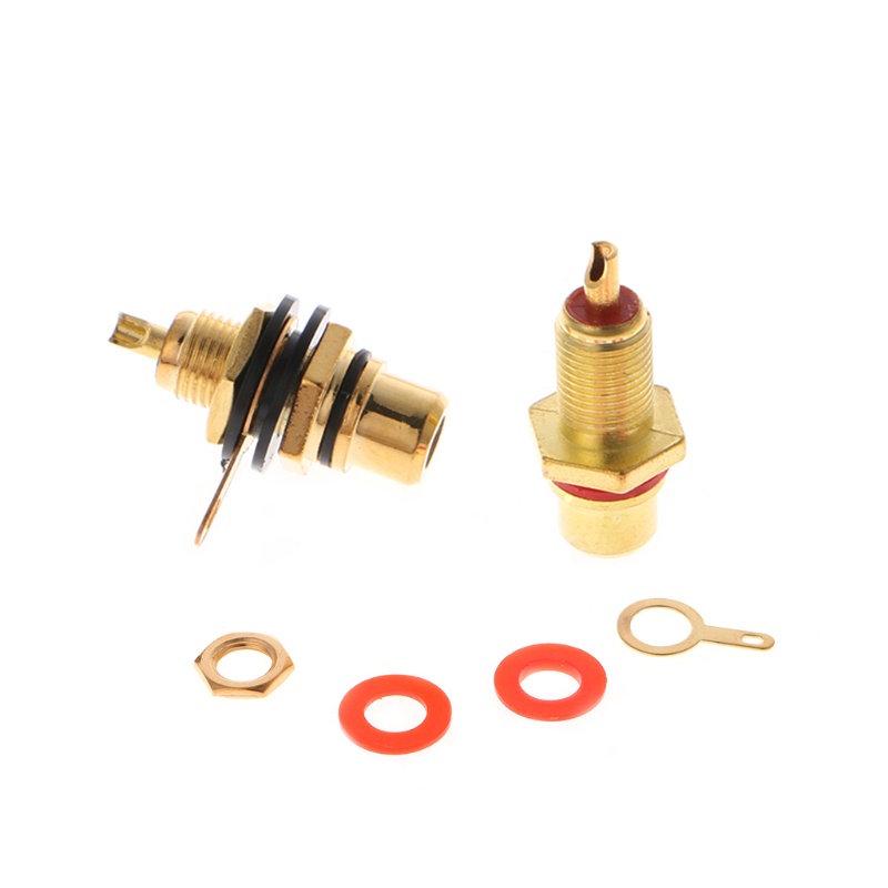 1 Cặp Phích Cắm RCA Chữ o Gắn Khung Gầm