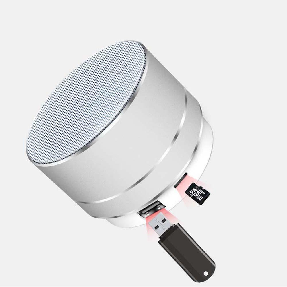 Loa Bluetooth Không Dây Hỗ Trợ Thẻ TF Khóa Kim Loại Và Tải Trọng