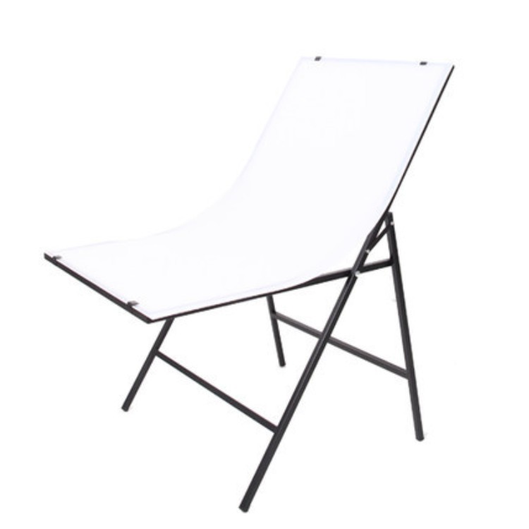 Ghế xếp chụp sản phẩm lấy sáng chuyên nghiệp StudioChair 60x100cm kèm phông nền trắng nhựa PVC