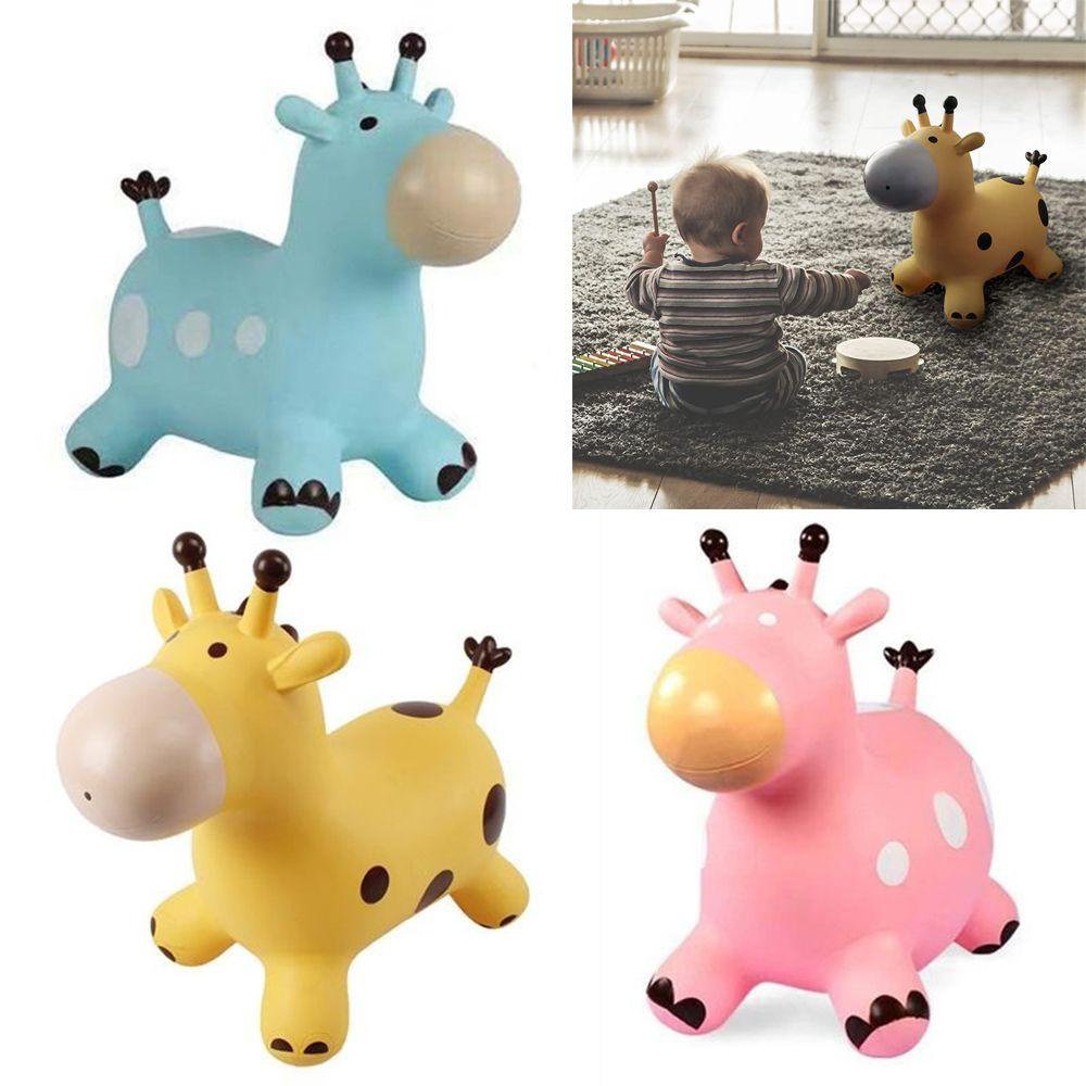 MAG Đồ Chơi Bơm Hơi Hình Hươu Cao Cổ Bằng PVC Dày Dặn Vui Nhộn Dành Cho Cưỡi Ngựa