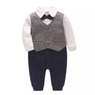 Body công tử siêu sang chảnh vest Vlinder cho bé