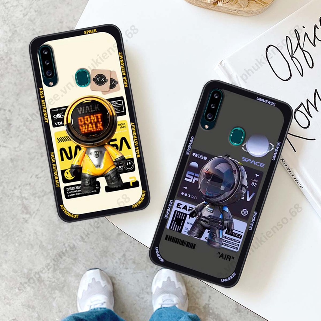 Ốp lưng Samsung A20s hình người máy, robot nasa đáng yêu dễ thương