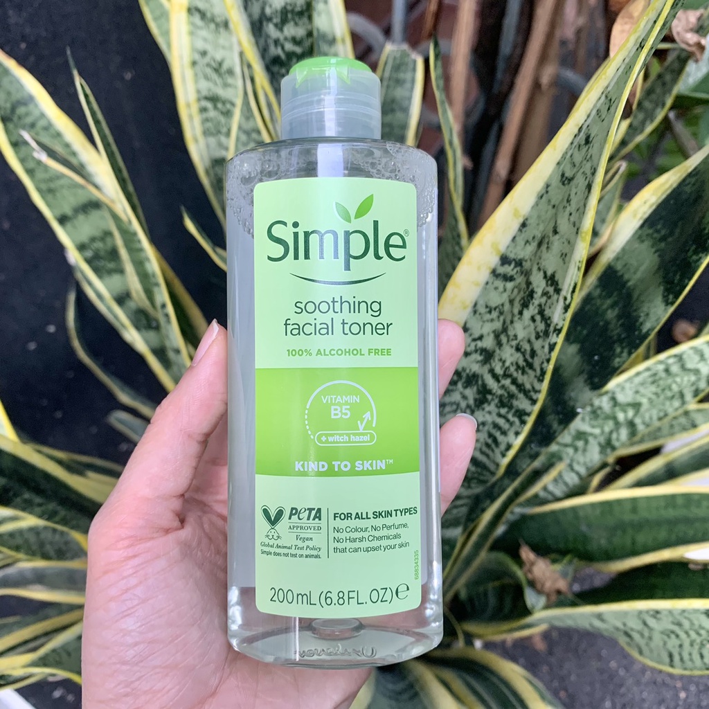 Nước Hoa Hồng Simple Dành Cho Da Nhạy Cảm 200ml Kind to Skin Soothing Facial Toner - Cila House