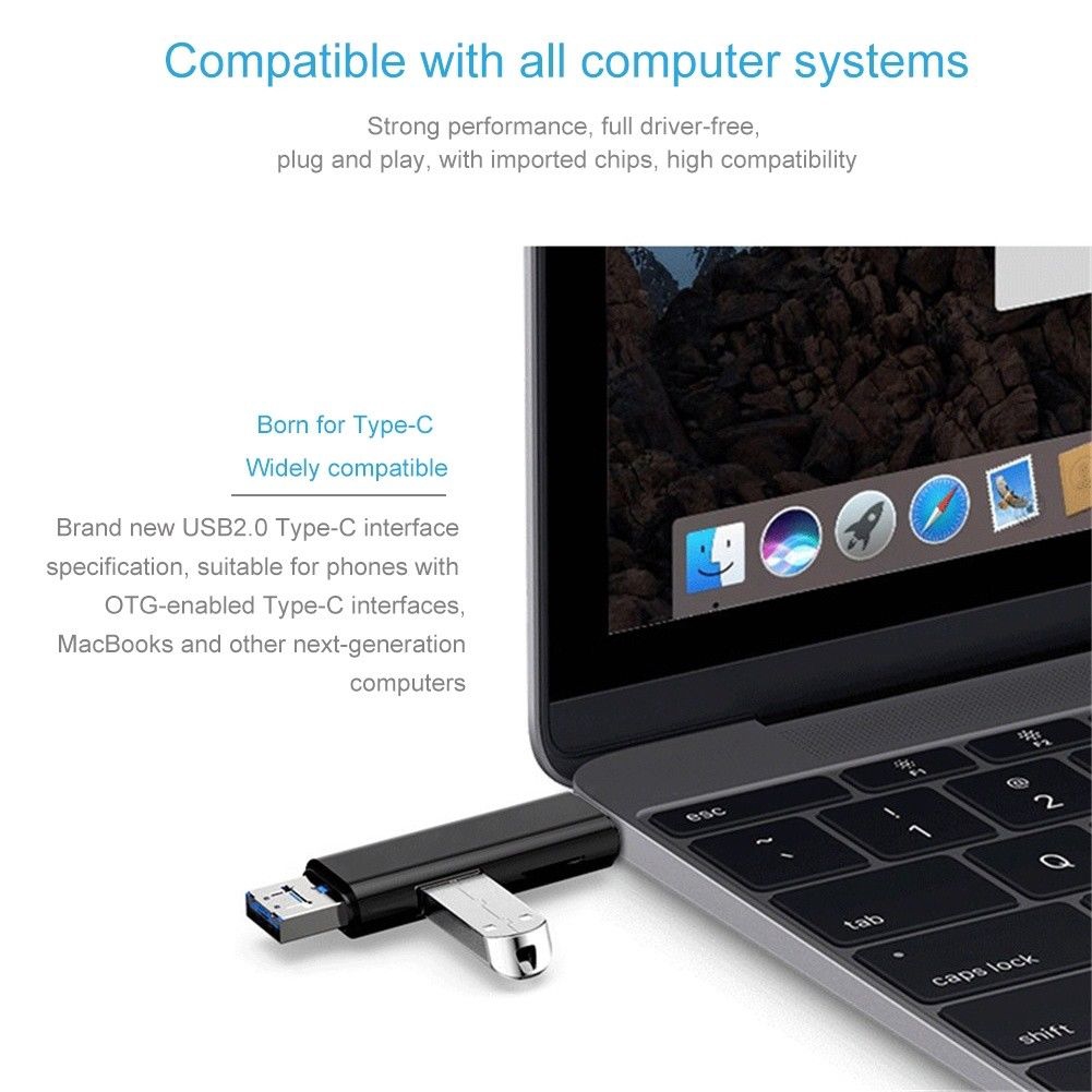 Đầu Đọc Thẻ Nhớ Micro Sd Usb Tf Otg Sang Usb 2.0 Cho Android Ios Tablet Pc At