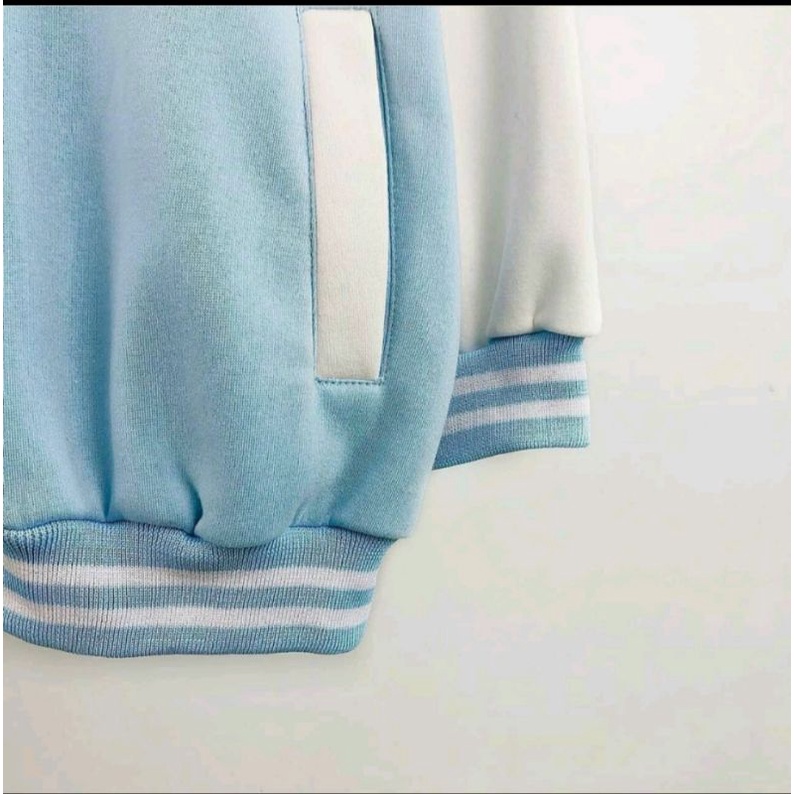 Áo Khoác Nỉ Bomber Thêu Logo Chữ R Form Rộng Unisex Thời Trang Z2 Store