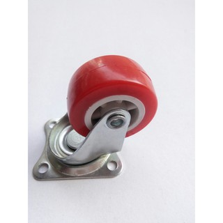 Bánh xe đẩy hàng nhựa đỏ 4cm xoay 360 độ _ CƠ KHÍ MINH TUỆ