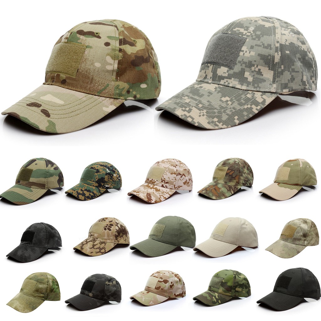 Men Trucker Cap Military Camouflage Army Sun Hat Anti-UV Sports Unisex