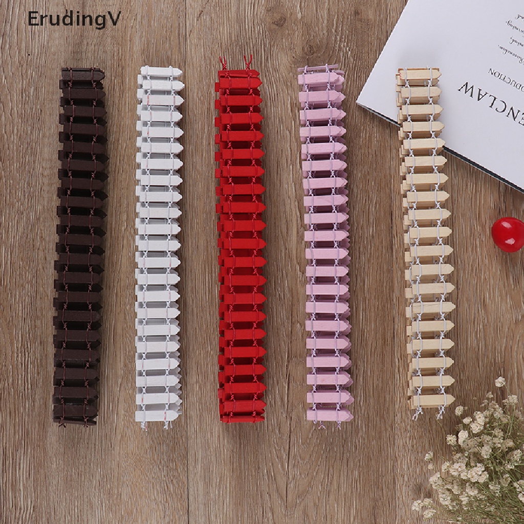 [ErudingV] Hàng Rào Gỗ Mini 1M Trang Trí Chậu Cây Bonsai