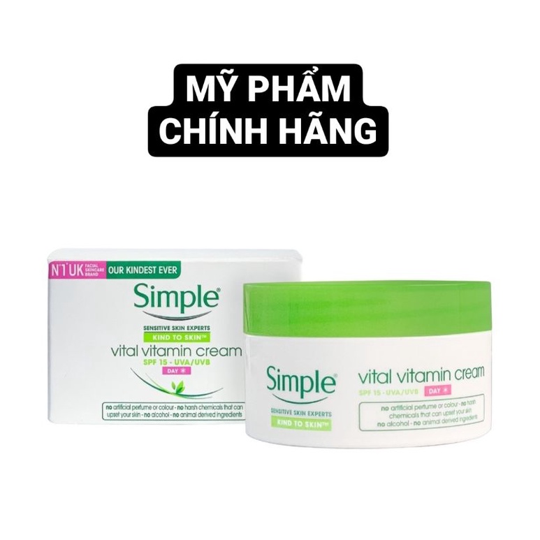 Kem dưỡng ban ngày Kind To Skin Vital Vitamin Day Cream