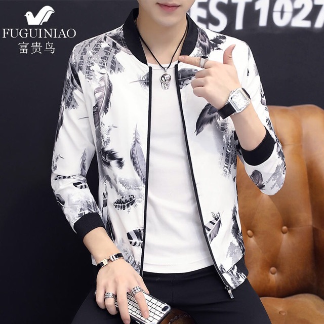 Áo khoác nam mùa xuân và mùa thu áo khoác nam trung niên và trẻ trung