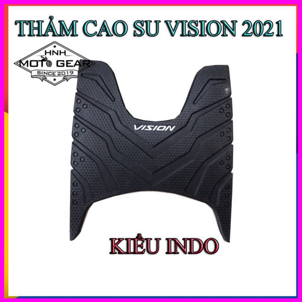 Combo thảm để chân cao su indo vision 2021 + bọc chìa khóa silicon