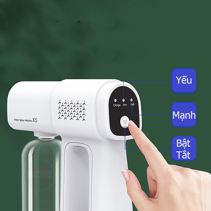 Máy khử khuẩn UV, Súng phun sương nano K5