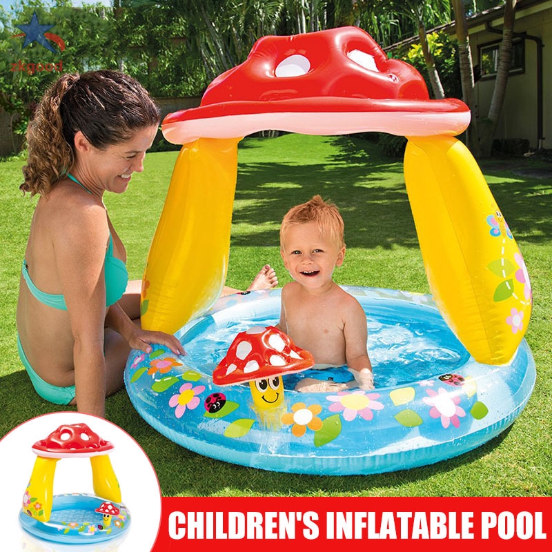 Safe PVC Cartoon Round Children Pool Child Dry Pool Children Inflatable Tank Outdoor Toy