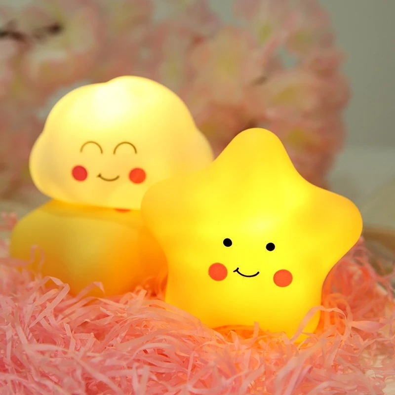 Đèn Ngủ Hình Đám Mây/Ngôi Sao/Đám Mây Dễ Thương Trang Trí Phòng Ngủ/Phòng Trẻ Em