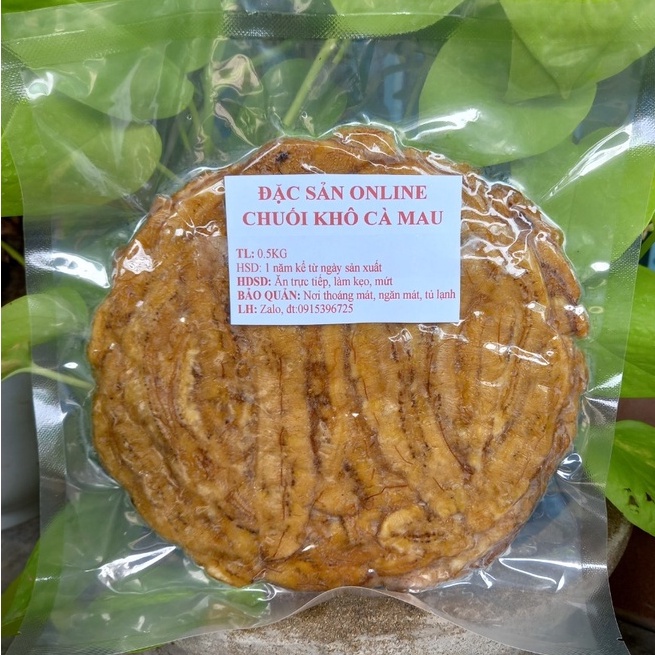 0.5 KG CHUỐI ÉP DẺO CÀ MAU ĐẶC BIỆT