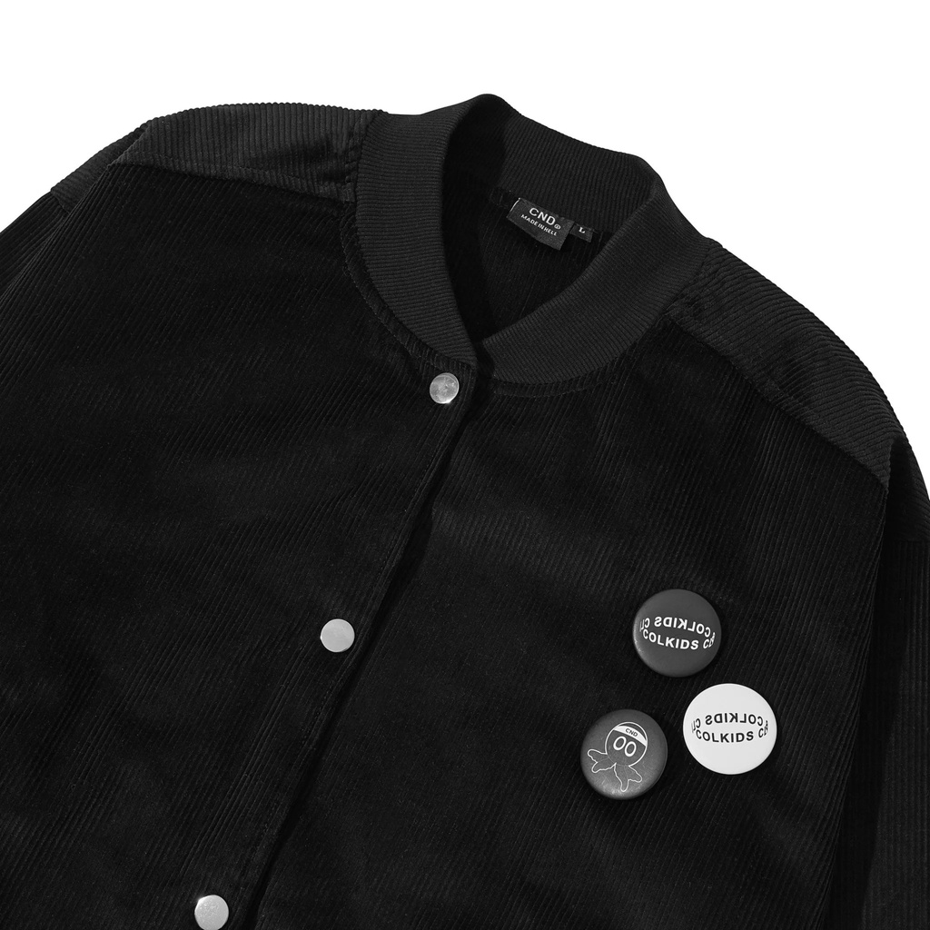 ÁO KHOÁC CND VELVET FABRIC BOMBER BLACK
