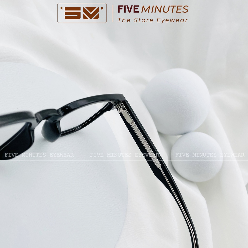 Gọng kính nam nữ - nhựa cao cấp kèm lõi kim loại chắc chắc form mắt ngang 72029 Siêu hot - Kính Mắt Five Minutes