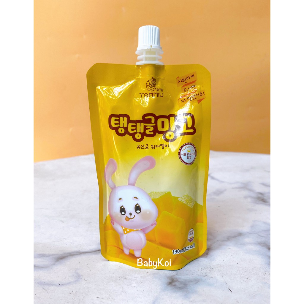 Thạch nước bổ sung lợi khuẩn Tammiu Hàn Quốc túi 130ml cho bé (date 05/2022)