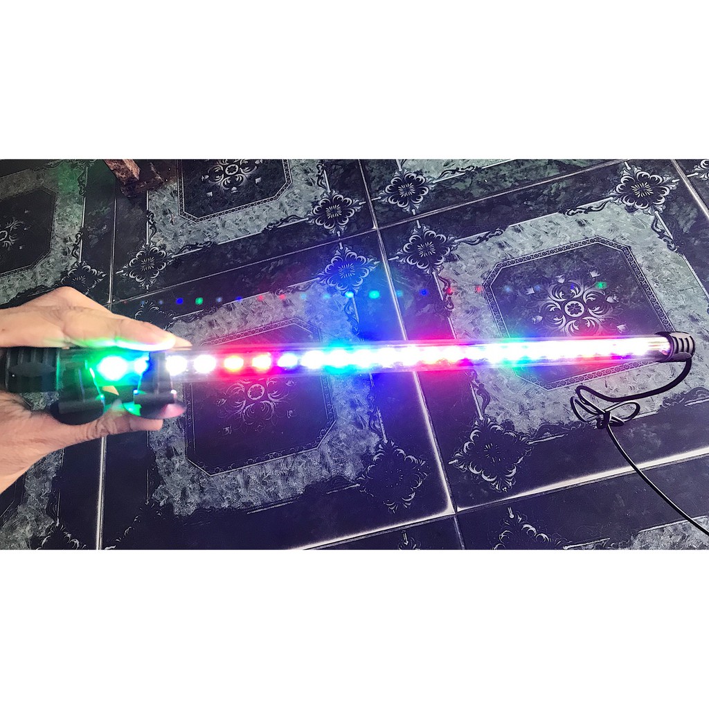 ĐÈN LED 3 KIỂU MÀU BỎ TRONG HOẶC TRÊN HỒ CÁ NON BỘ 43CM