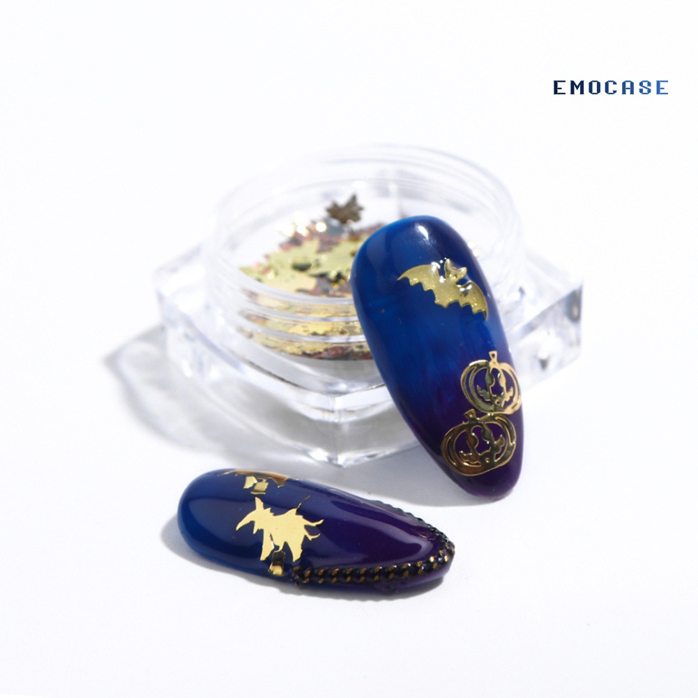 Set 120 Phụ Kiện Trang Trí Móng Tay 3D Chủ Đề Halloween Độc Đáo