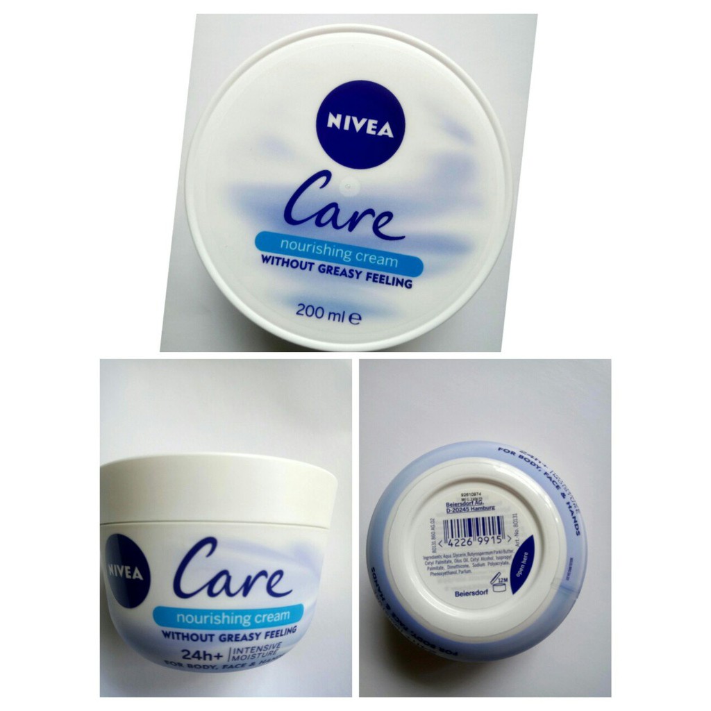 Kem Dưỡng Nivea Care 200ml Của Đức.