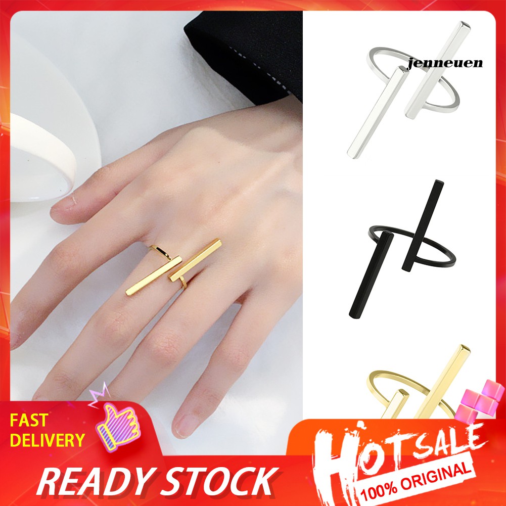 Nhẫn hở phong cách hình học cá tính cho nam và nữ