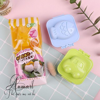 Khuôn bento Nhật,  Sét Gấu + Thỏ hoặc  Cá +  Ô tô
